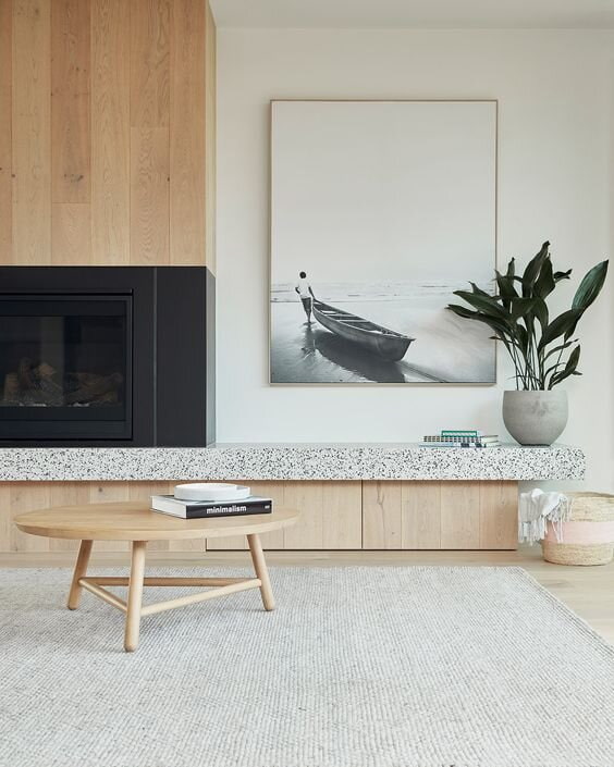 Mesa de centro em estilo japonês