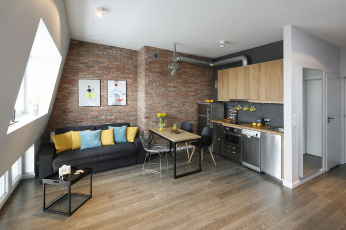 Apartamento loft em estilo europeu
