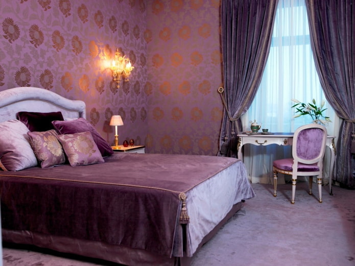 decoração de quarto lilás