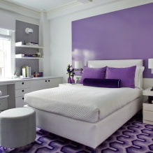 Lindo quarto roxo no interior-0