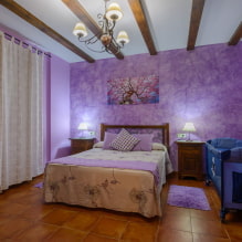 Lindo quarto roxo no interior-1
