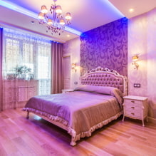 Lindo quarto roxo no interior-2