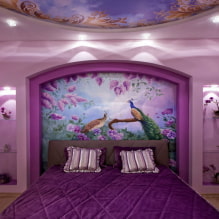 Lindo quarto roxo no interior-4
