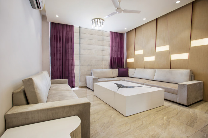 cortinas roxo-bege
