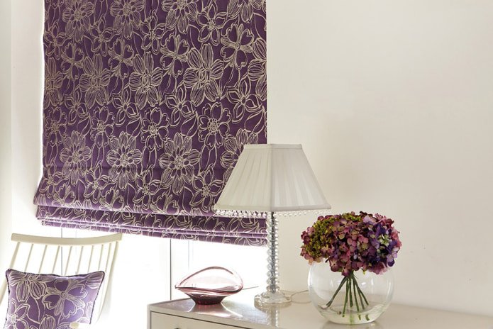 cortinas com estampa floral