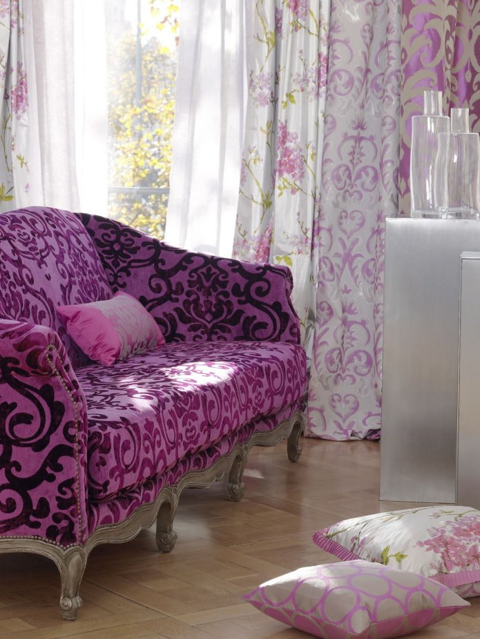 cortinas com ornamento