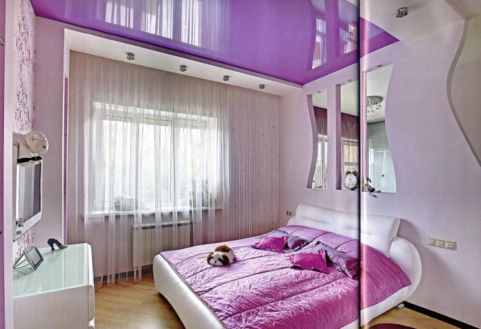 teto roxo no quarto