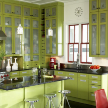 Como decorar o interior de uma cozinha na cor pistache?-0