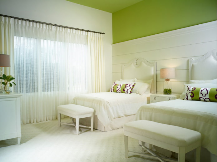 quarto infantil com detalhes em verde