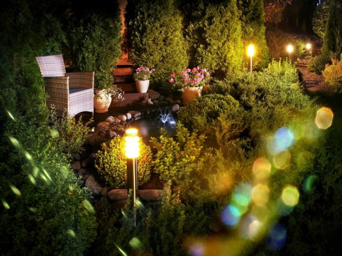 Iluminação de jardim
