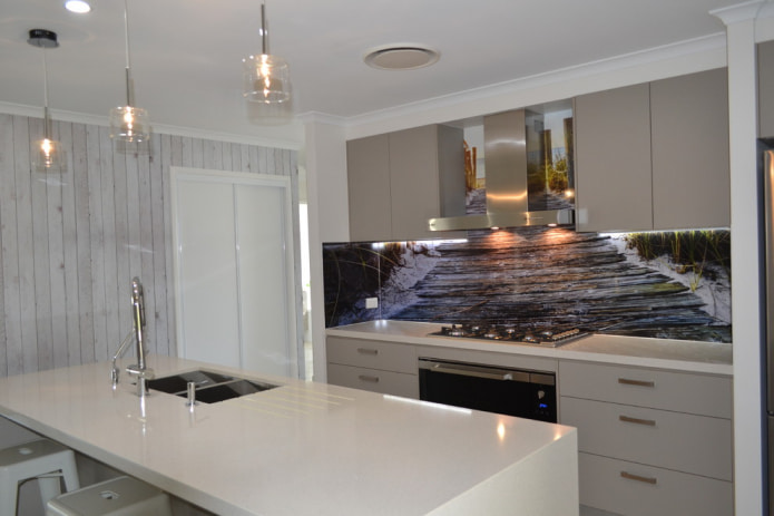 papel de parede fotográfico expansível na cozinha
