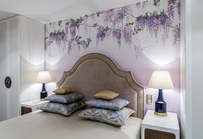 papel de parede fotográfico roxo suave 