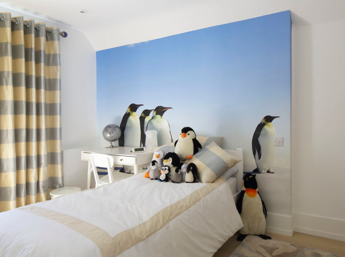 pinguins em papel de parede fotográfico