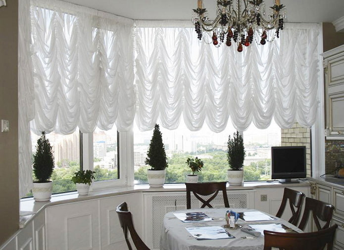 cortinas de toldo na cozinha