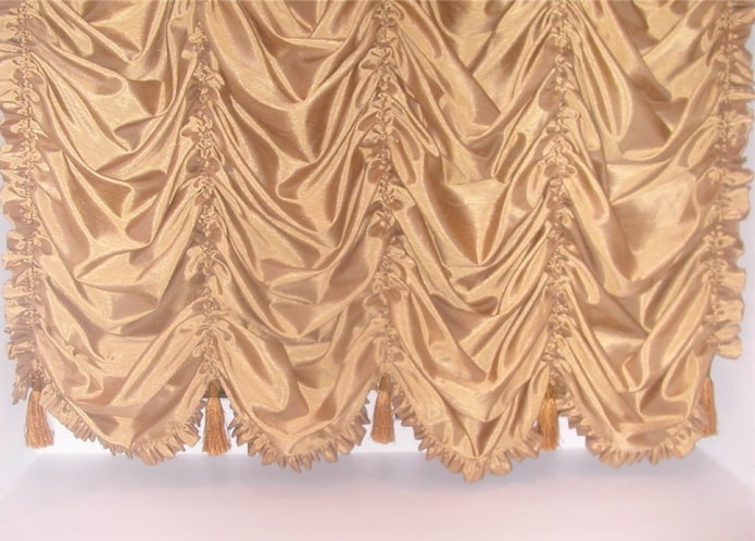 cortinas de toldo de cetim