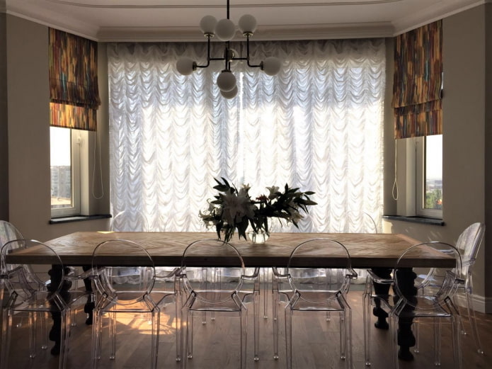 Cortinas francesas em estilo moderno