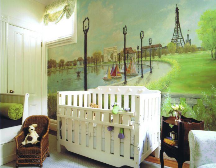 pintura no quarto do bebê