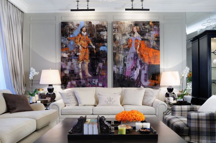 afrescos em forma de pinturas