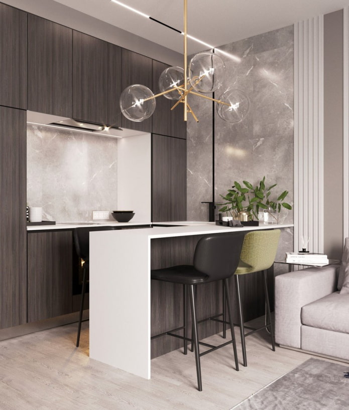 luminária de design para a cozinha