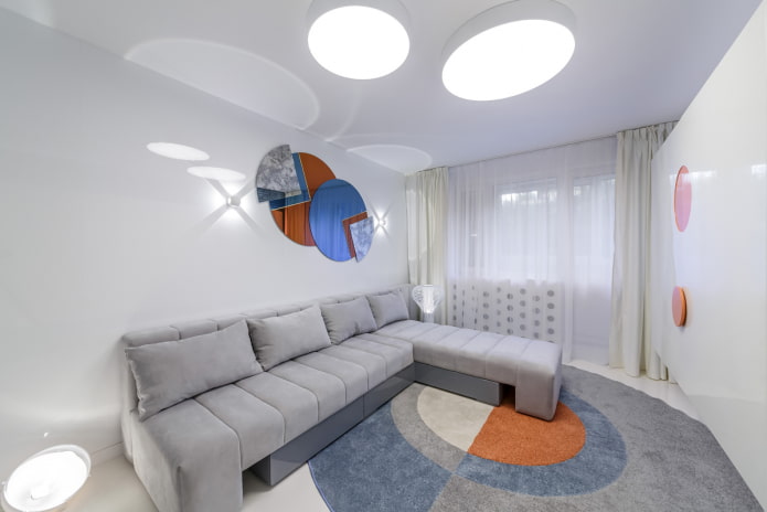 decoração de parede futurista