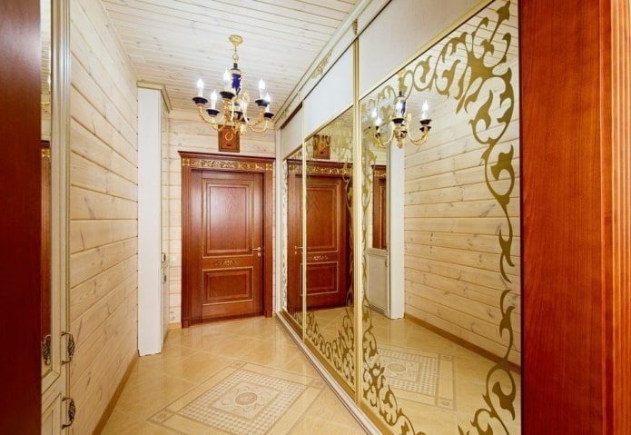 design de camarim no interior do corredor