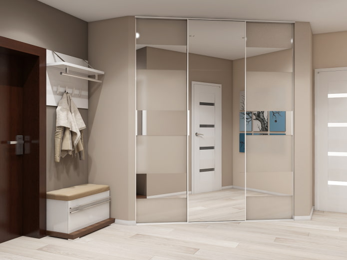 camarim no canto do corredor interior