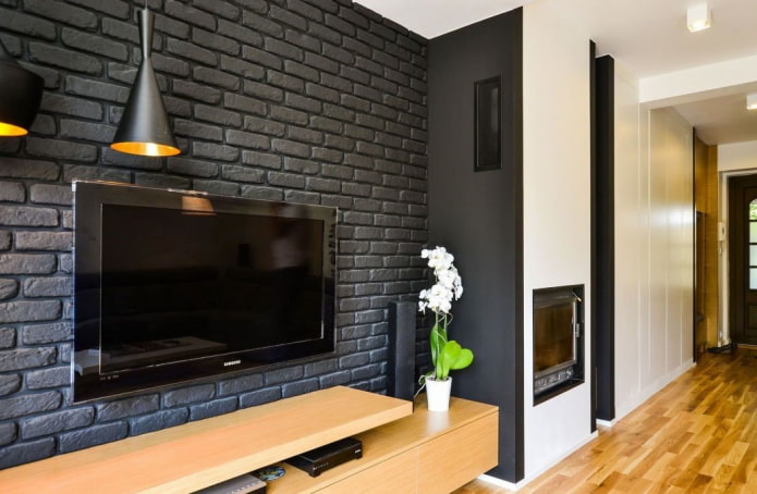 placas de gesso pretas no interior