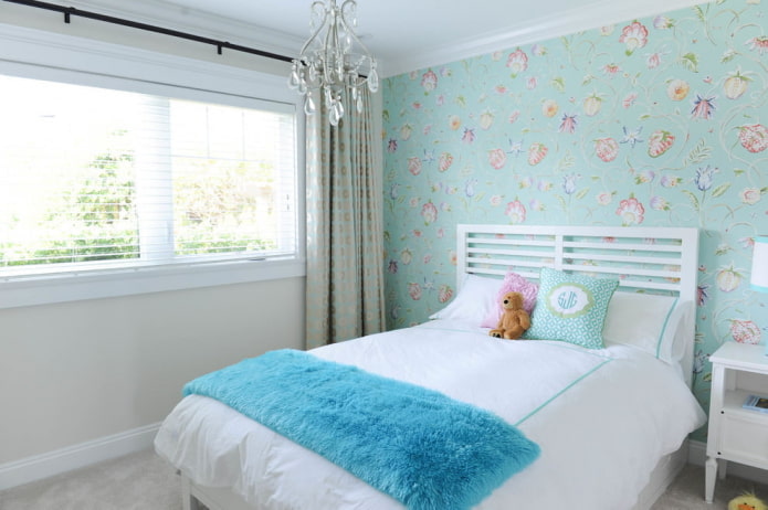 design de interiores de quarto infantil em tons de azul