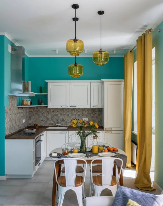 cortinas na cozinha