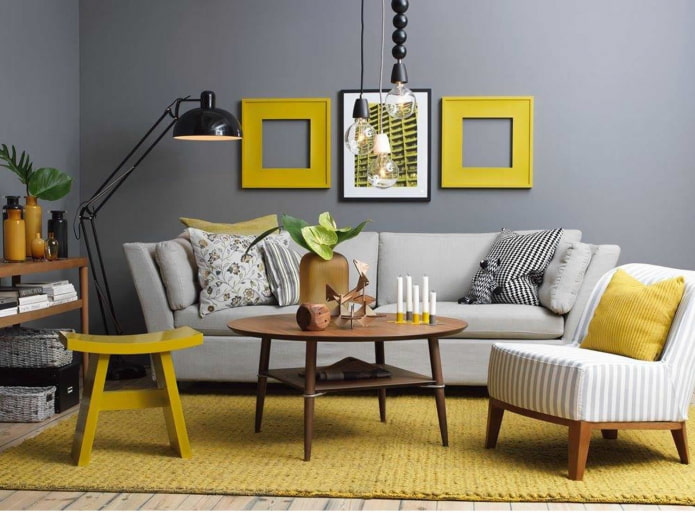 decoração cor de mostarda no interior