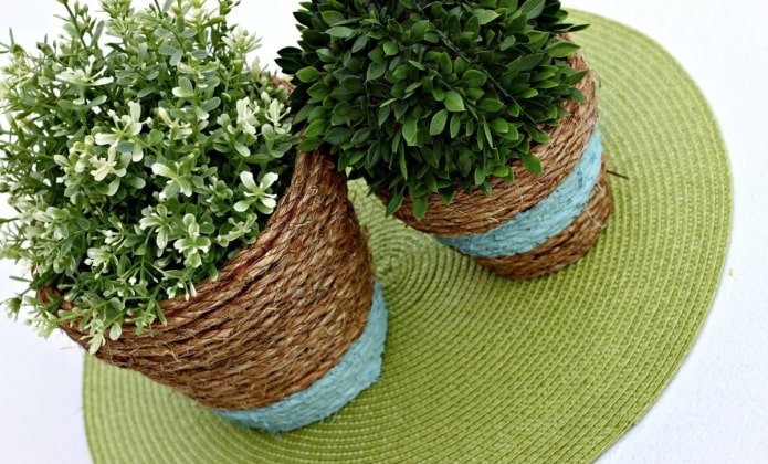 Vasos de flores DIY