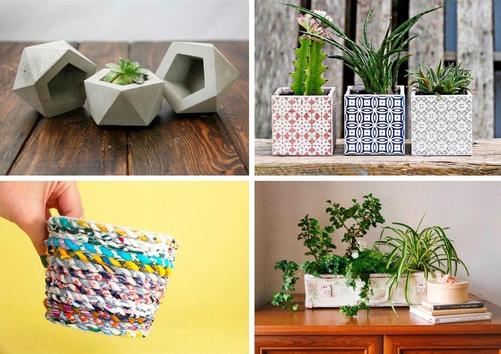 Como fazer vasos de flores com as próprias mãos? 9 master classes