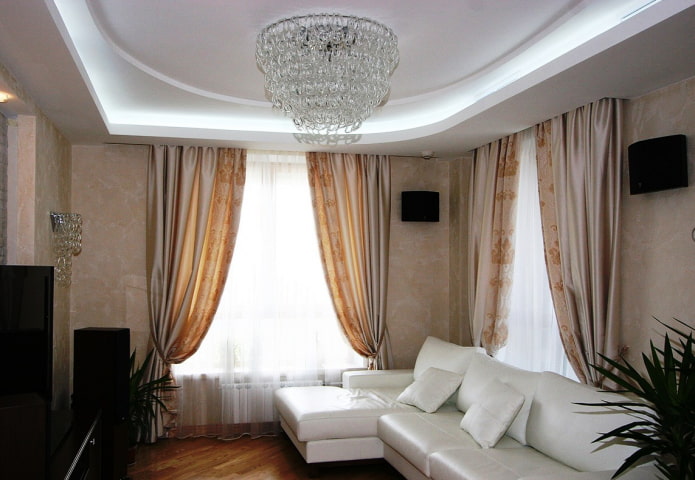 pequena sala de estar de canto