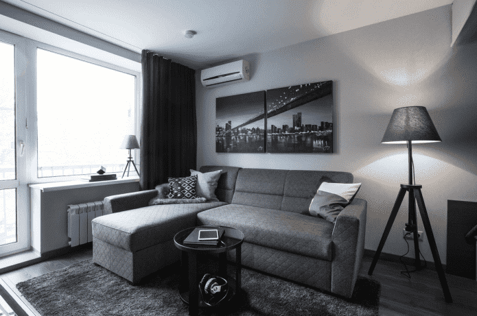 design de um hall em um apartamento em Khrushchev