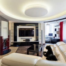 Sala de estar em estilo high-tech-1