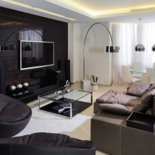 Sala de estar em estilo high-tech-6