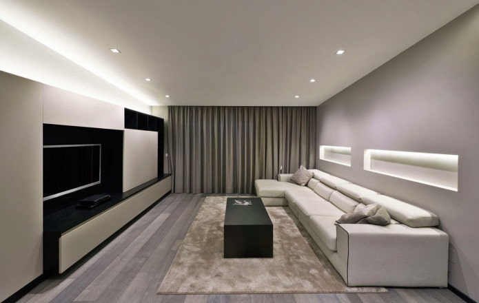 sala de estar Decoração de sala em estilo minimalista