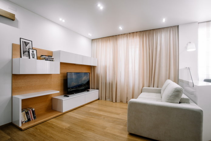 móveis para sala de estar em estilo minimalista
