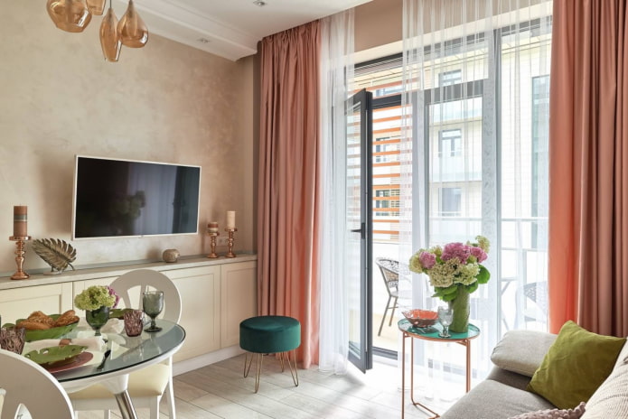 Cortinas rosa