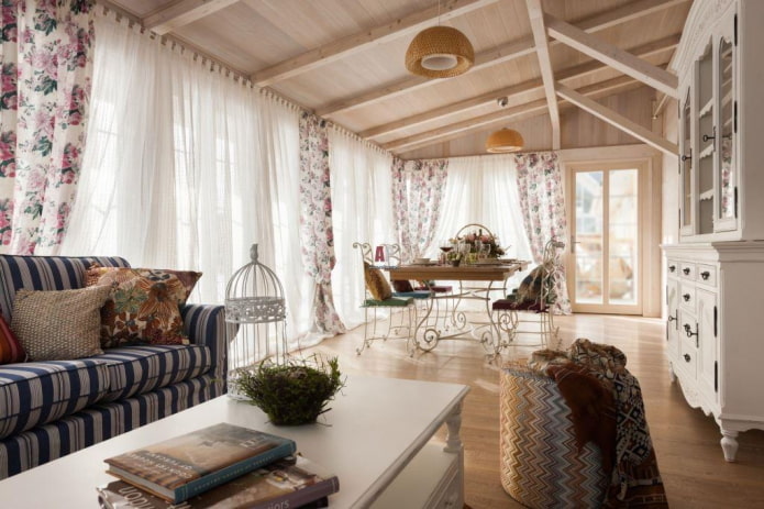 Sala de estar na casa