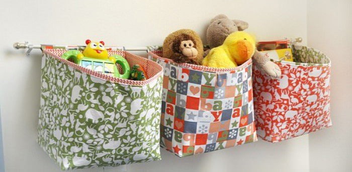 bolsos para guardar brinquedos no quarto das crianças