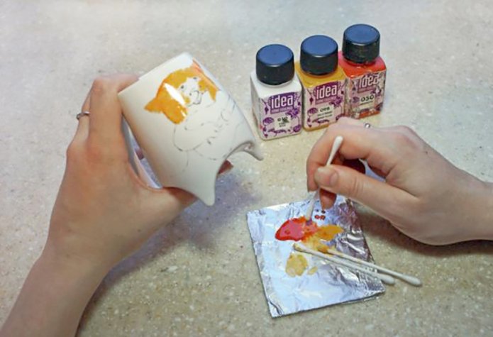 Pintar uma caneca