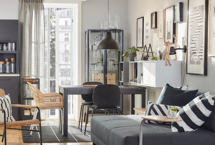 Dividindo a cozinha e a sala de estar com uma mesa