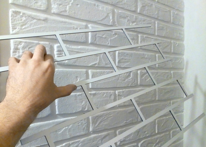 Gesso e estêncil