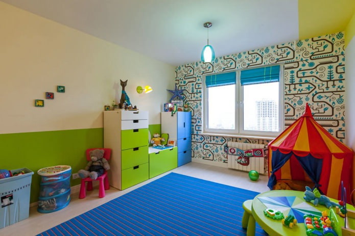papel de parede para quarto de menino