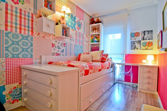 papel de parede patchwork