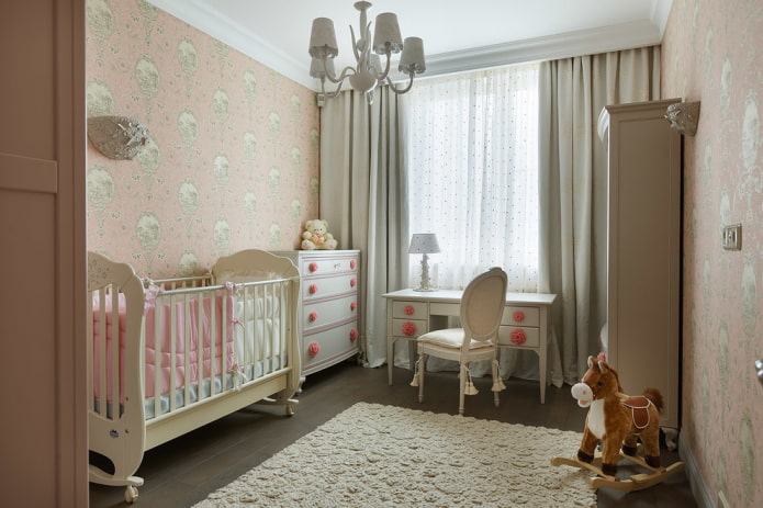 quarto para menina recém-nascida