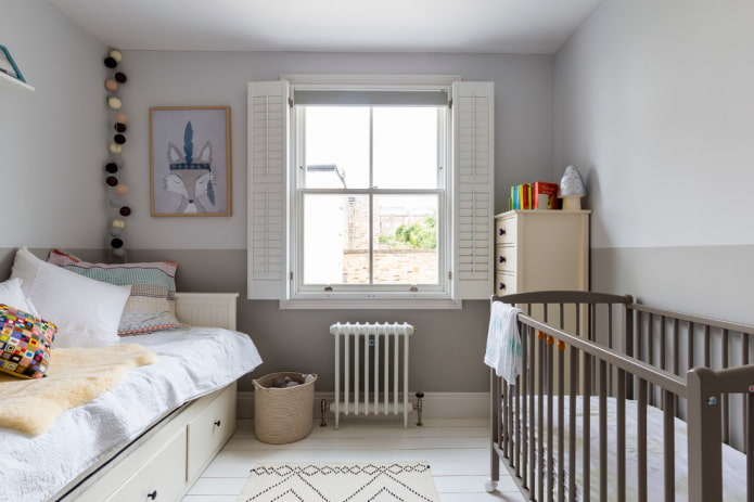 design de quarto infantil cinza claro