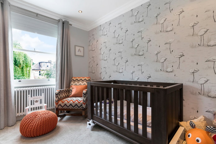 design de quarto infantil cinza claro