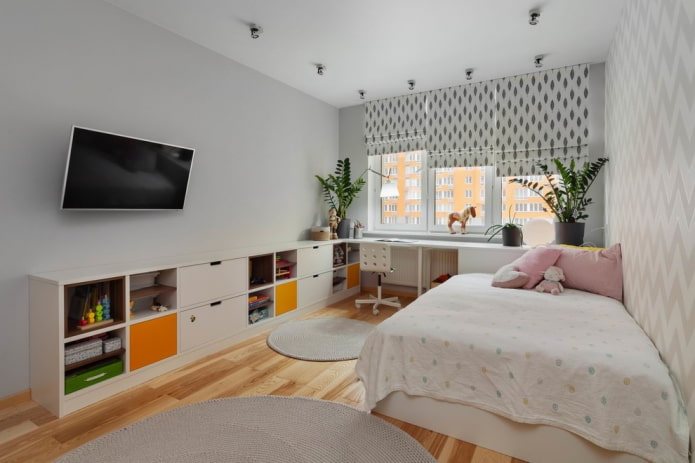 design de quarto infantil cinza claro